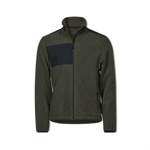 Tee Jays Mens Mountain Fleece Jacket / Deep Green/Black